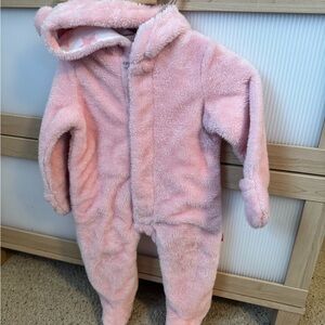 Cozy Pink Fleece Kids One Piece